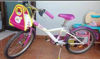 Bicicleta infantil Btwin 20 morada