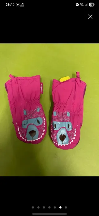 Conjunto Nieve Niña Chaqueta Pantalón y Manoplas