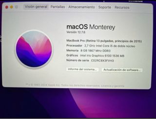 MacBook Pro 13 Plata