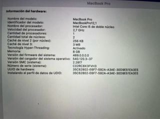MacBook Pro 13 Plata