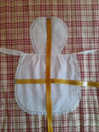 Delantal blanco para disfraz