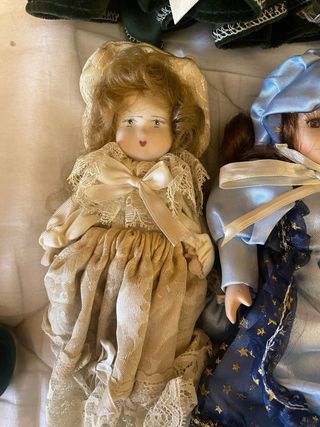 Lote de 8 Muñecas de Porcelana