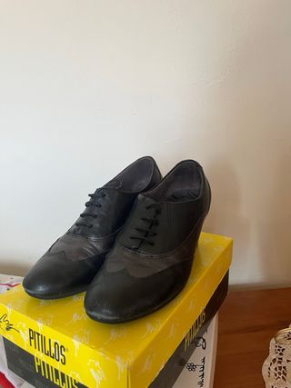 Zapatos de tacón Pitillos negros de piel