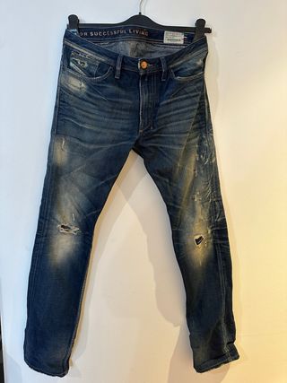 Diesel Shioner Slim Jeans Rotos Talla W32