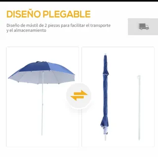 Parasol Playa con Laterales
