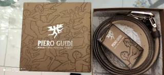 Cintura uomo in pelle Piero Guidi marrone