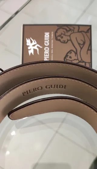 Cintura uomo in pelle Piero Guidi marrone