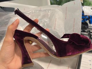 Zapatos Pedro Miralles Terciopelo Morado Tacon