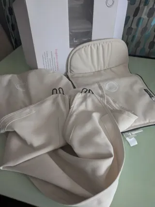 CAPOTA, CUBRE SILLA Y CAPAZO MARFIL BUGABOO CAM