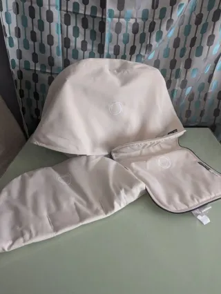 CAPOTA, CUBRE SILLA Y CAPAZO MARFIL BUGABOO CAM