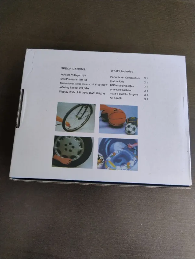 Bomba de aire / Inflador de aire portátil