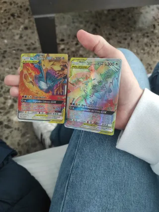 Pack Cartas Pokémon Zapdos y Articuno GX