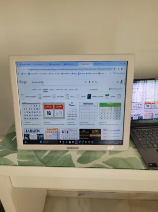 Monitor Pantalla Samsung Blanca flexible