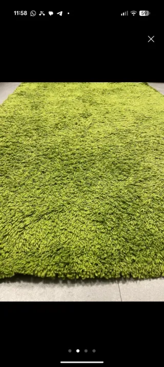 Alfombra verde Ikea