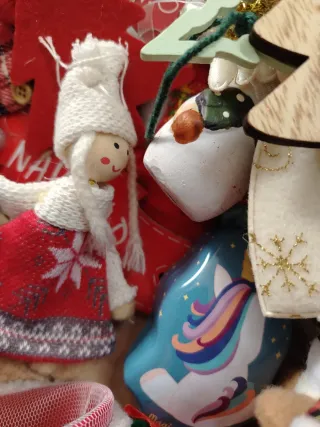 Lote adornos navideños variados