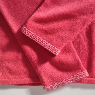 Suéter Coral con Abalorios Talla 46