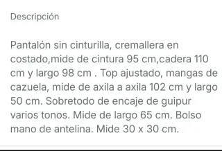 Traje pantalón, top, chaqueta y bolso