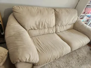 Sofá Natuzzi 3 plazas tela beige