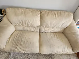 Sofá Natuzzi 3 plazas tela beige