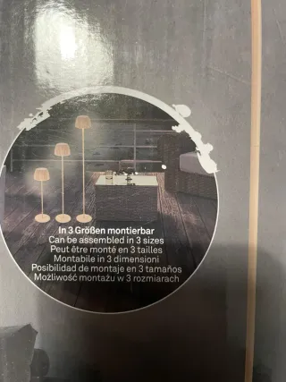 Lampada LED da terra BRILONER senza cavo