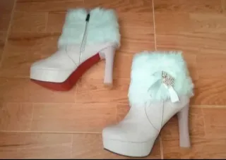 Botines rosas tacón plataforma  Edición limitada!