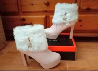 Botines rosas tacón plataforma  Edición limitada!