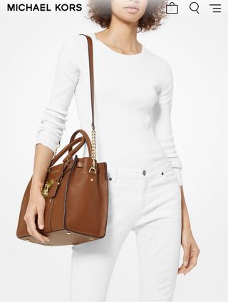 Bolso Michael Kors Hamilton Marrón Maletín