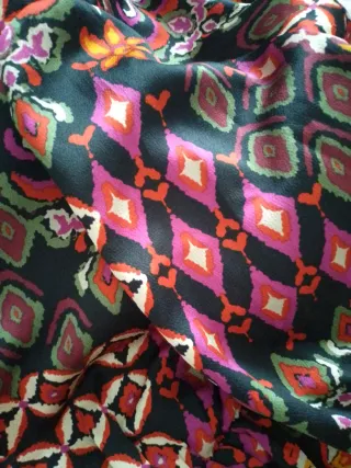 Vestido psicodélico estampado