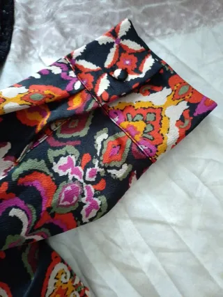 Vestido psicodélico estampado