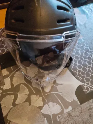 Casco de hockey con protector facial talla s