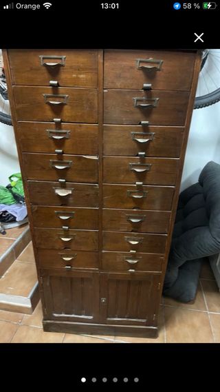 Archivador clásico madera estilo italiano