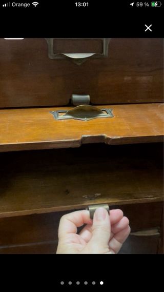 Archivador clásico madera estilo italiano