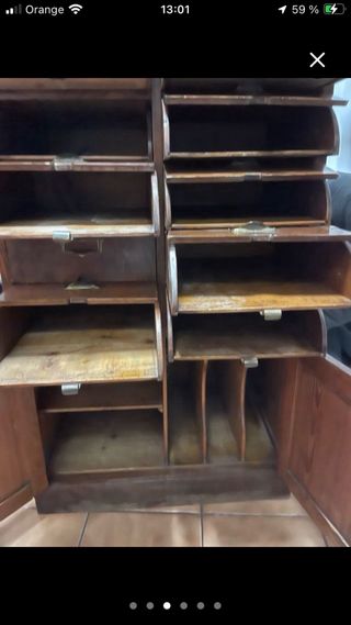 Archivador clásico madera estilo italiano