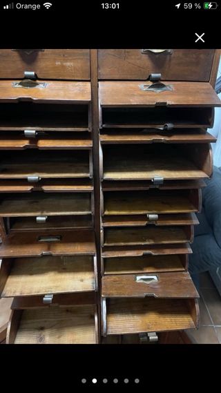 Archivador clásico madera estilo italiano