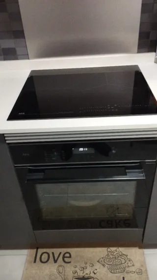 Vitrocerámica y Horno Inox