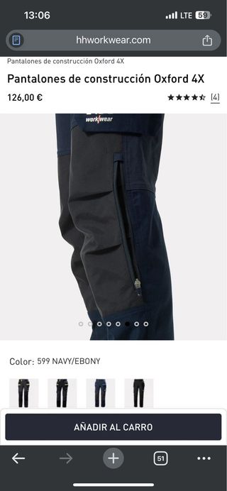 Pantalones de construcción Helly Hansen Oxford 4X