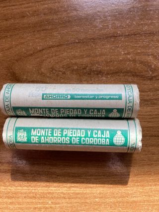2 Blíster 50 Monedas 1 Peseta Monte de Piedad