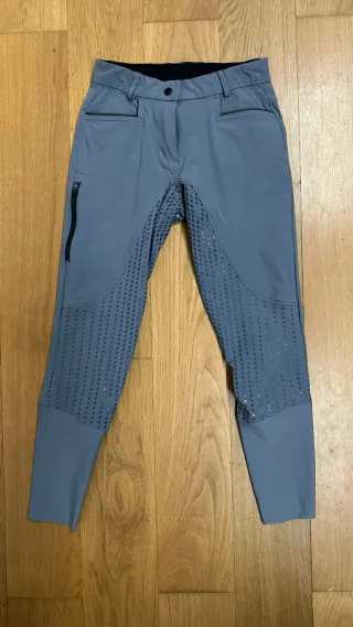 Pantalón de equitacion mujer gris