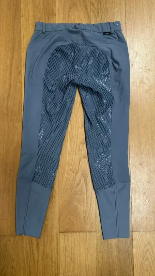 Pantalón de equitacion mujer gris