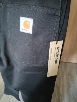 Pantalón Carhartt Simple Pant Negro Nuevo