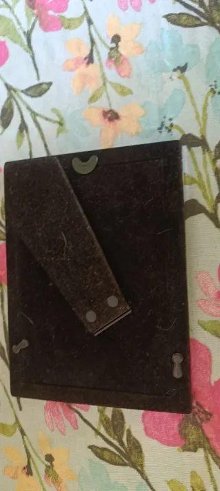 Cornice doppia argento e nero