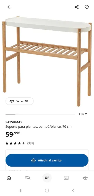 Estantería Bambú/Blanco Ikea