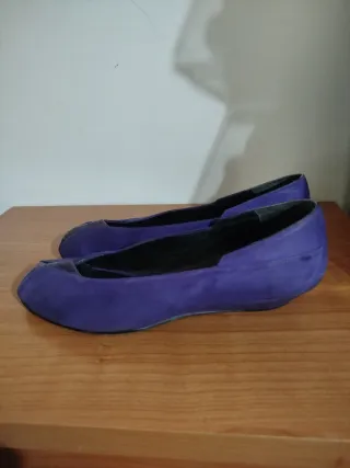 Zapatos Peep Toe Mujer Morado