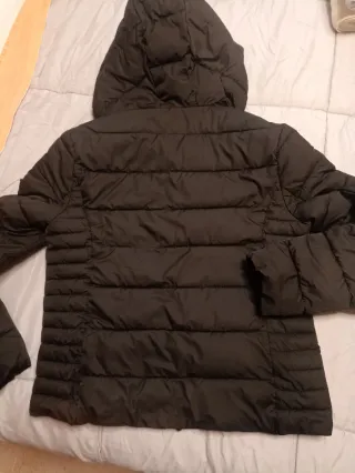 Chaqueta niña negra capucha Talla XS