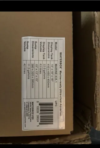 Acuario Waterbox Marine X35.1 83L + Sump 42L