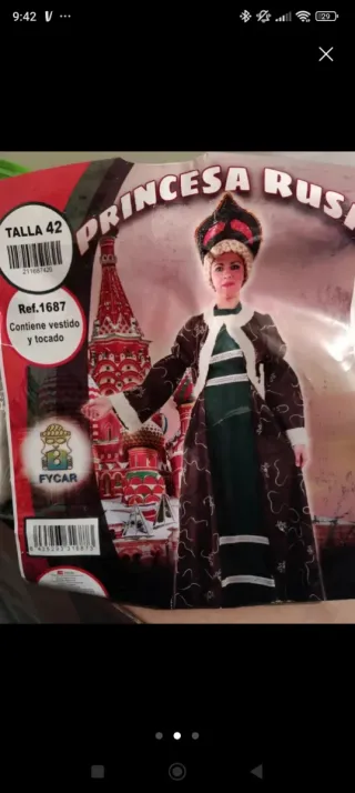 Disfraz Princesa Rusa