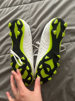 Zapatillas Adidas Copa Fútbol Blancas y Verdes