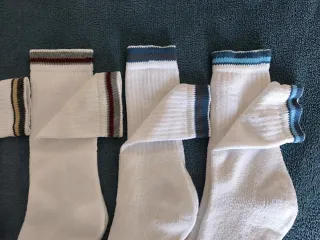 Pack 6 calcetines blancos rayas hombre