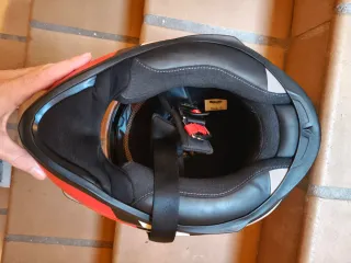 Casco Blauer Force One Matt Black Red Talla S