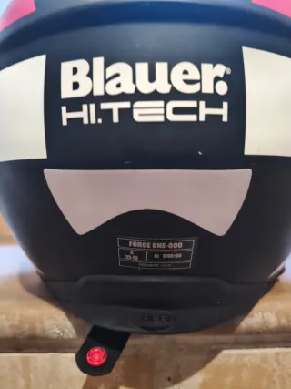 Casco Blauer Force One Matt Black Red Talla S